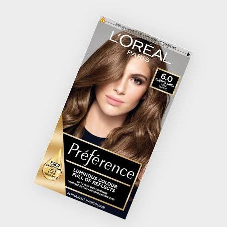 Loreal Hair Color Preference 6.0 Buendos Aires Dark Blonde
