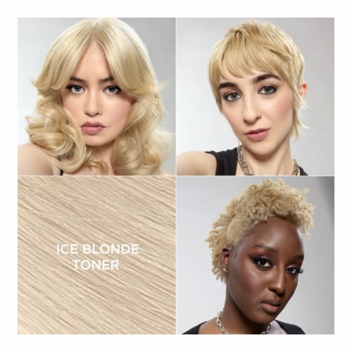 LOreal Paris Feria Long-Lasting Anti Brass Power Hair Toner, Ammonia Free Demi Permanent Hair Color, Ice Blonde Hair Toner