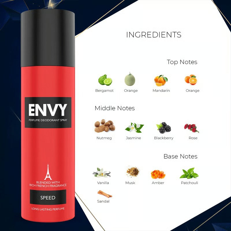 Envy Fragrance Deodorant Spray For Men 120ml - Speed