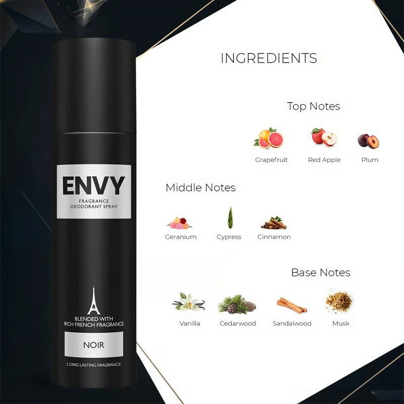 Envy Fragrance Deodorant Spray For Men 120ml - Noir