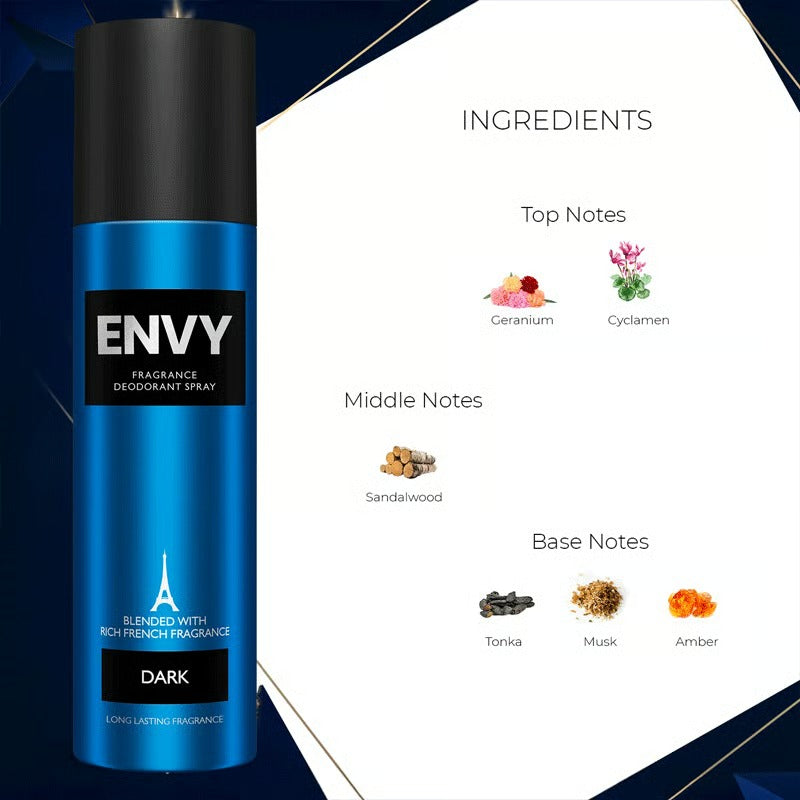 Envy Fragrance Deodorant Spray For Men 120ml - Dark