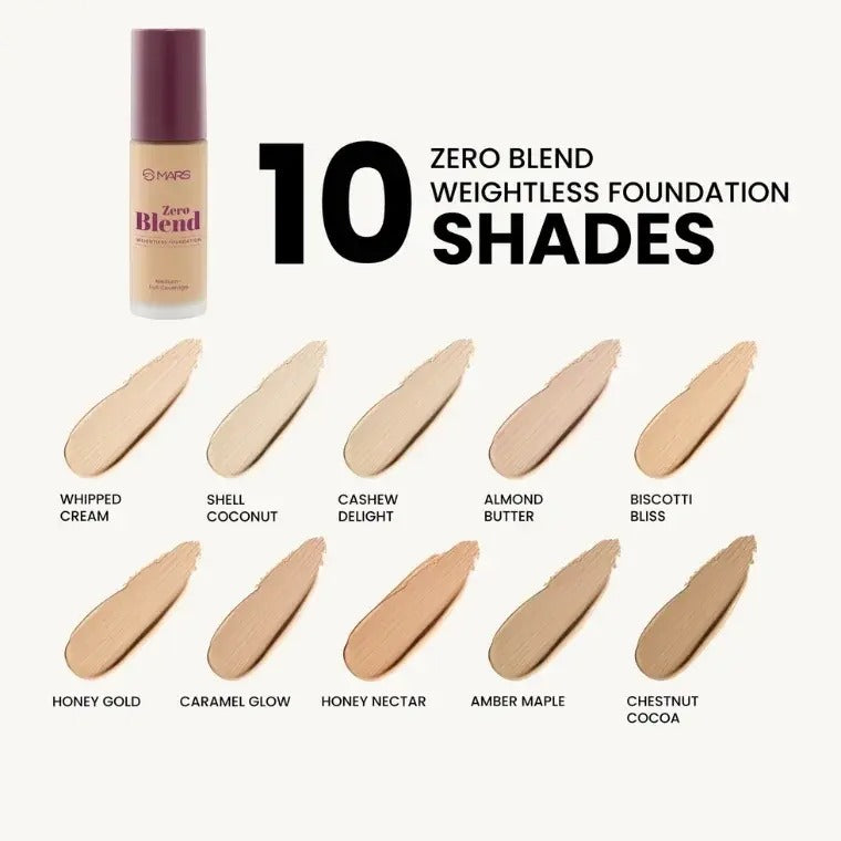 Mars Cosmetics Zero Blend Weightless Foundation #05 Biscotti Bliss (30ml)