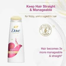 Dove Ultra Care Straight & Silky Shampoo For Frizzy, Unmanageable Hair 330ml