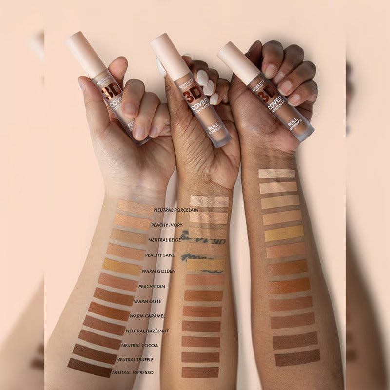 Absolute New York 3D Full Cover Concealer 5.5ml - MFDC08 Warm Caramel