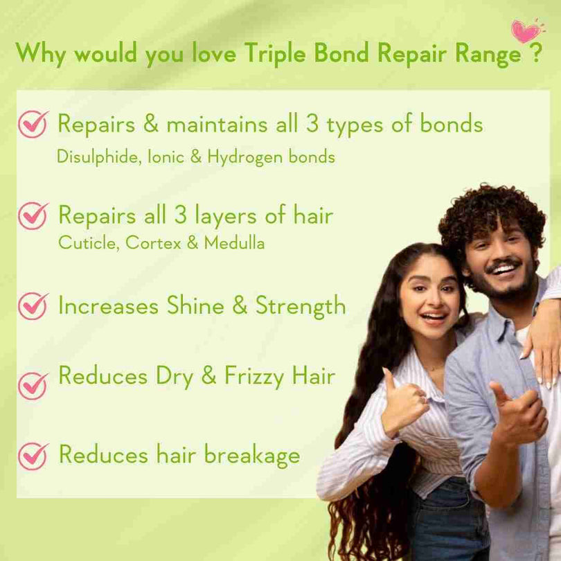 WishCare Triple Bond Repair Booster Hair Serum, 100 ml