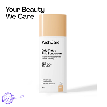 Wishcare Daily Tinted Fluid Sunscreen 50ml - Shade M201