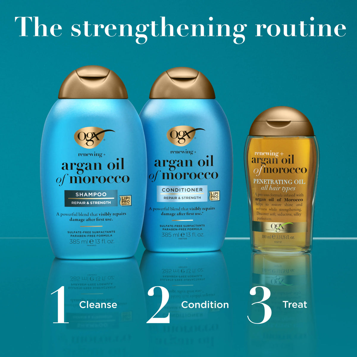 OGX Renewing + Moroccan Argan Oil Shampoo Repairing (385ml)