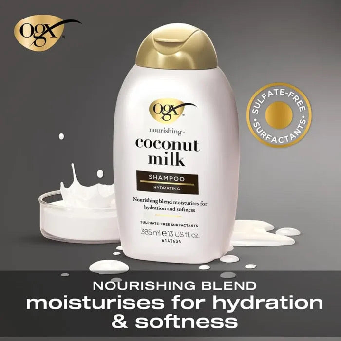 OGX Nourishing Coconut Milk Shampoo – 385ml