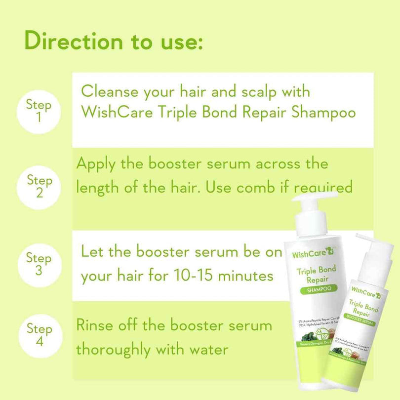 WishCare Triple Bond Repair Booster Hair Serum, 100 ml