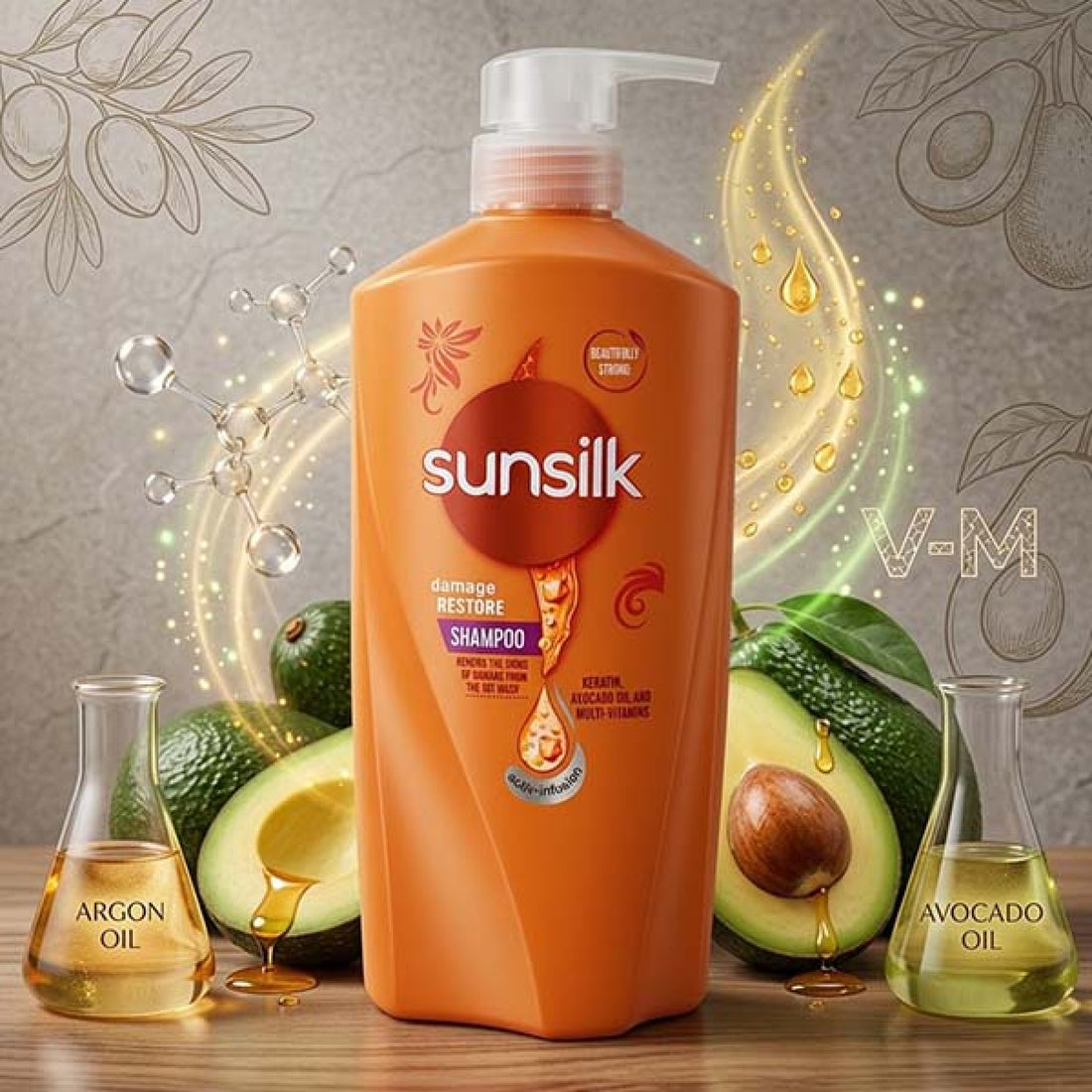 Sunsilk Co-Creations Damage Restore Shampoo 625ml