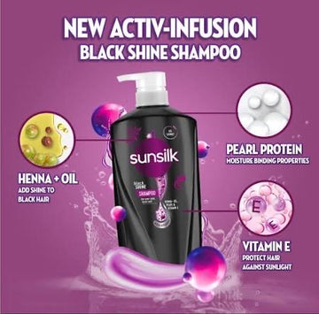 Sunsilk Co-Creations Black Shine Shampoo 625ml