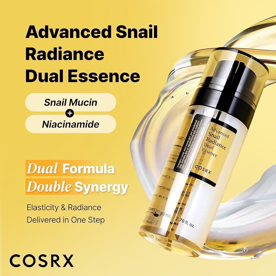 Cosrx Advanced Snail Radiance Dual Essence – 80ml