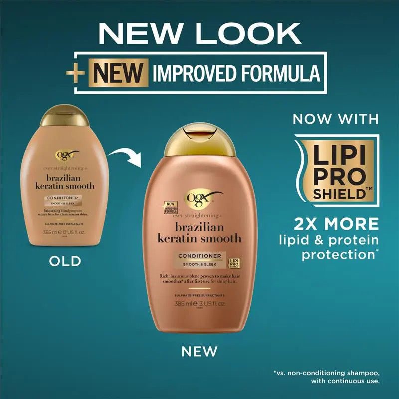 Conditioner OGX Brazilian Keratin Smooth Conditioner – 385ml