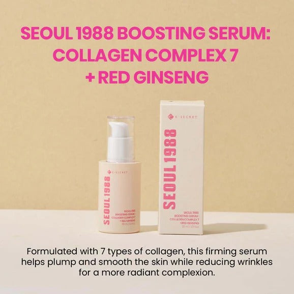 K-SECRET SEOUL 1988 BOOSTING SERUM: COLLAGEN COMPLEX 7 + RED GINSENG