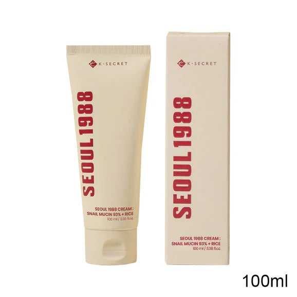 K-SECRET SEOUL 1988 Cream : Snail Mucin 93+Rice 100ml