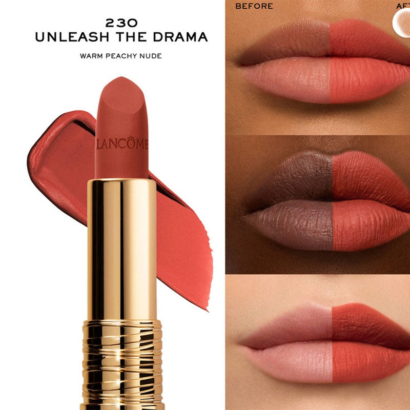LANCOME L’Absolu Rouge Drama Matte Lipstick 230 Unleash The Drama – 3.4g