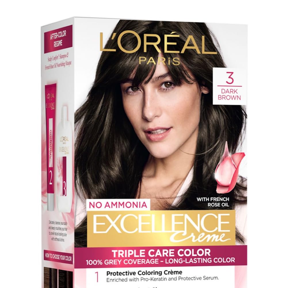 L’Oreal Excellence Creme 3 Dark Brown Permanent Hair Dye