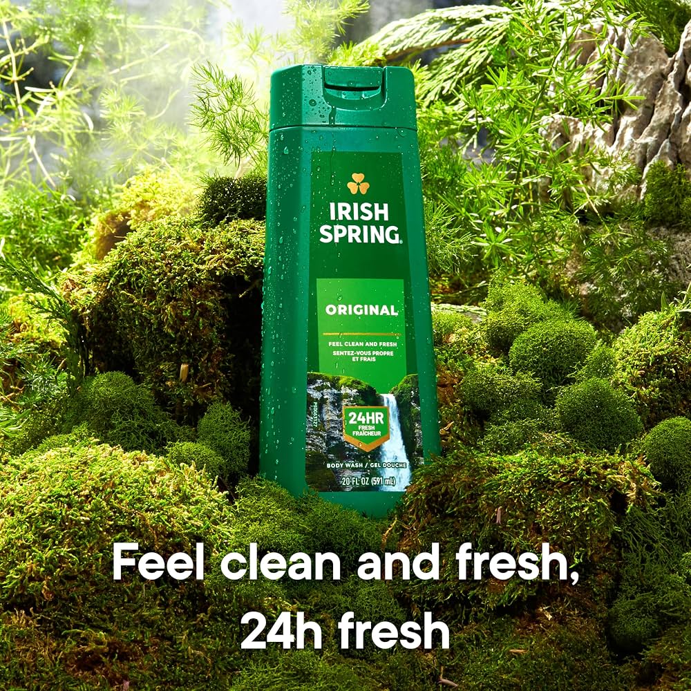 Irish Spring Original Clean Moisturizing Face & Body Wash 591ml
