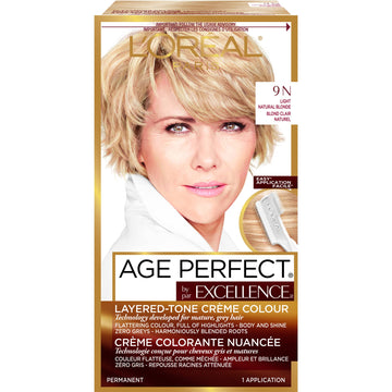 L'Oreal Paris Age Perfect Permanent Hair Color, 9N Light Natural Blonde