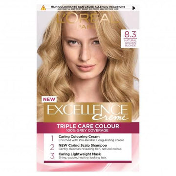 L’Oreal Paris Excellence Crème 8.3 Natural Golden Blonde Hair Dye