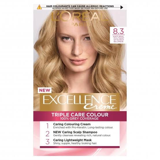 L’Oreal Paris Excellence Crème 8.3 Natural Golden Blonde Hair Dye
