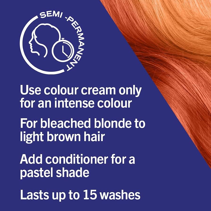 Schwarzkopf LIVE Ultra Brights Vibrant Orange Semi-Permanent Hair Dye 085