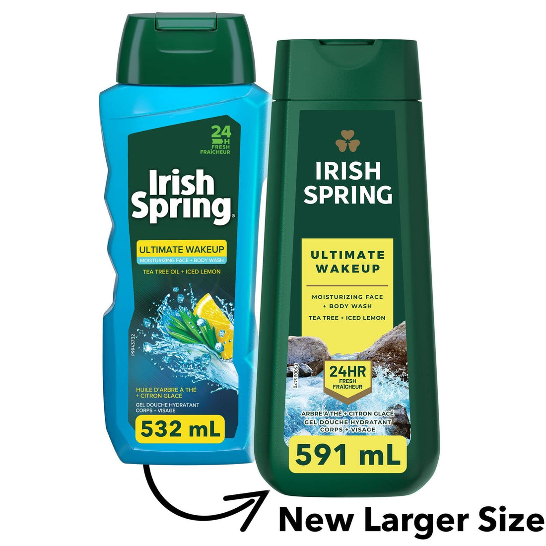 Irish Spring Ultimate Wakeup Moisturizing Face + Body Wash 591ml