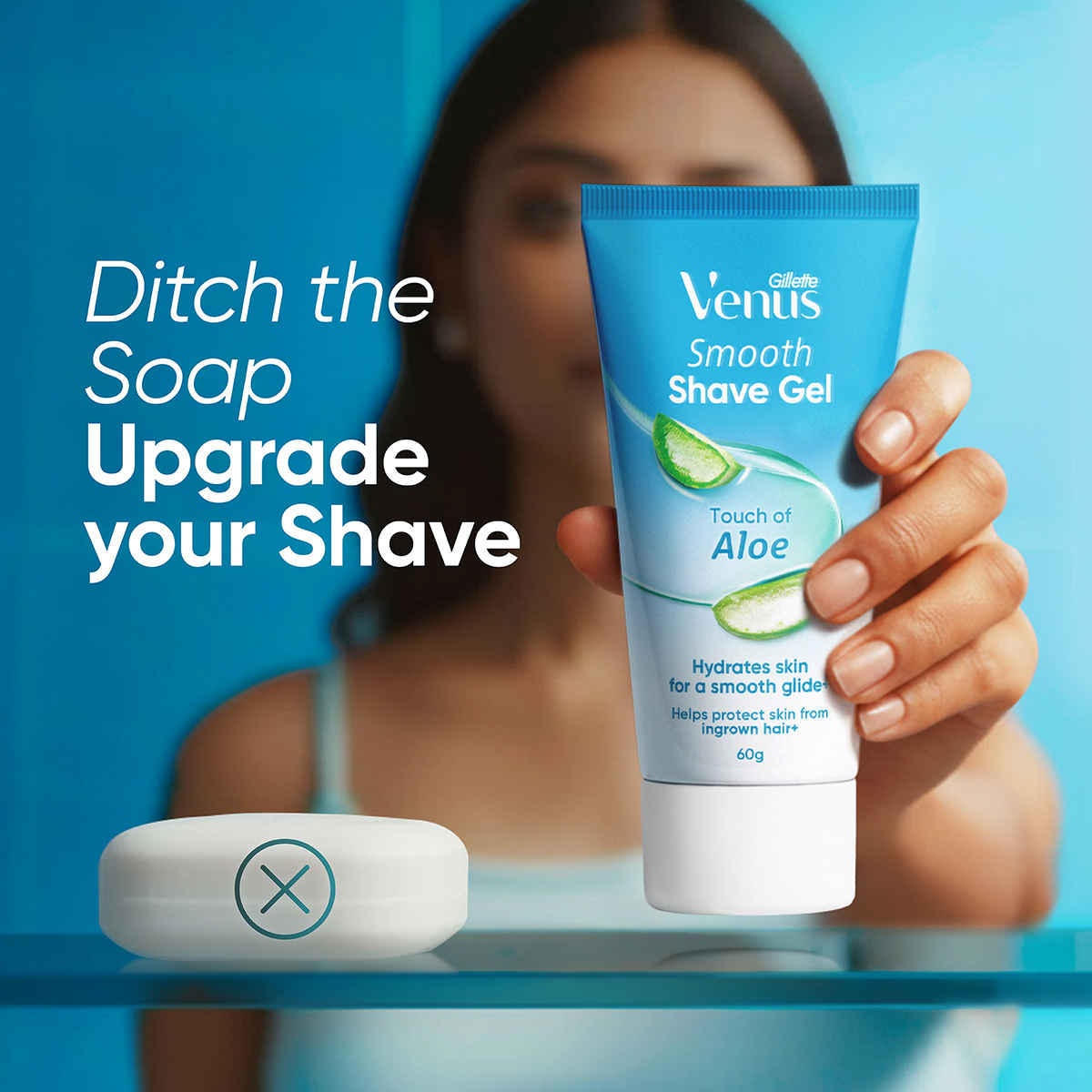 Gillette Venus Smooth Sensitive Aloe Extracts Razor + Gel for Women