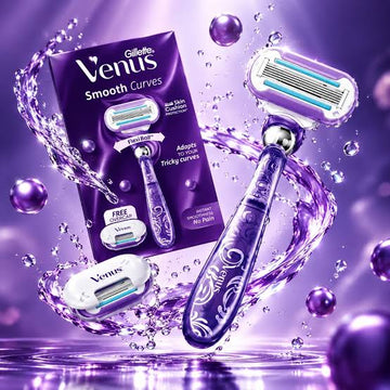 Gillette Venus Swirl Hair Removal Razor for Women 1count (Free Overcap)