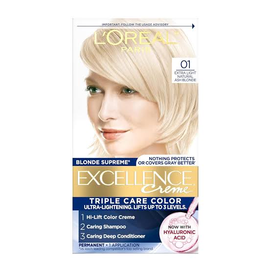 L'Oréal Paris Excellence Créme Permanent Hair Color, 01 Extra Light Ash Blonde