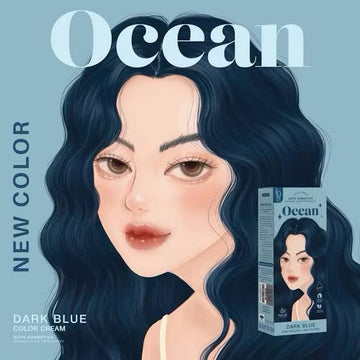 Kota Color Cream Hair Color Organic Dark Blue 100ml (Ocean)