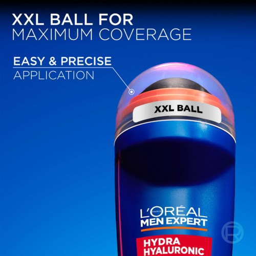 L'Oréal Paris Men Expert Hydra Hyaluronic 72h Anti-Perspirant Deodorant Roll-On 50ml (UK)