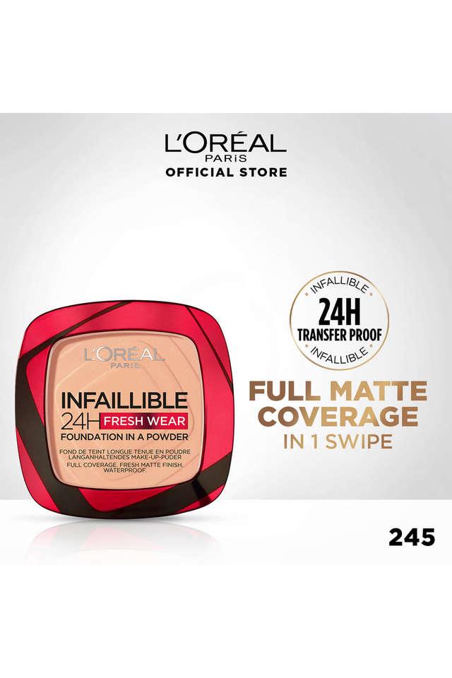L'Oreal ParisInfallible 24H Fresh Wear Foundation in A Powder, 245 Golden Honey, 9gm
