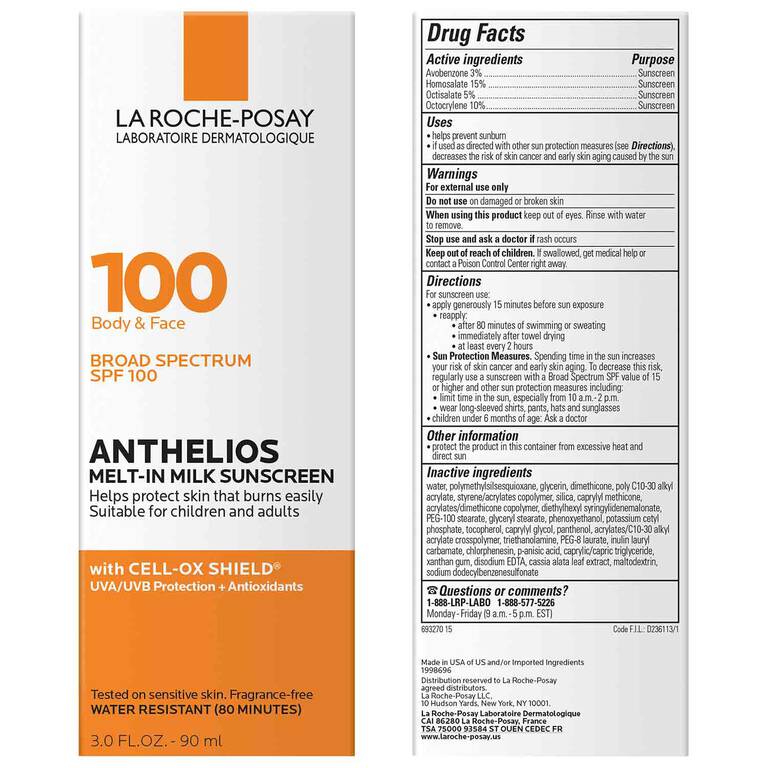 La Roche-Posay Anthelios Melt-in Milk Sunscreen SPF 100 (90ml)