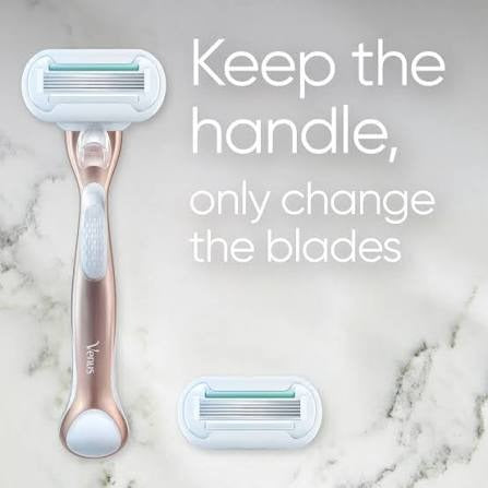 Gillette Venus Deluxe Smooth Sensitive Razor - Rose Gold