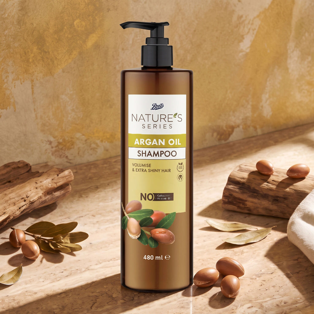 Boots Nature’s Series Argan Oil Shampoo 480ml