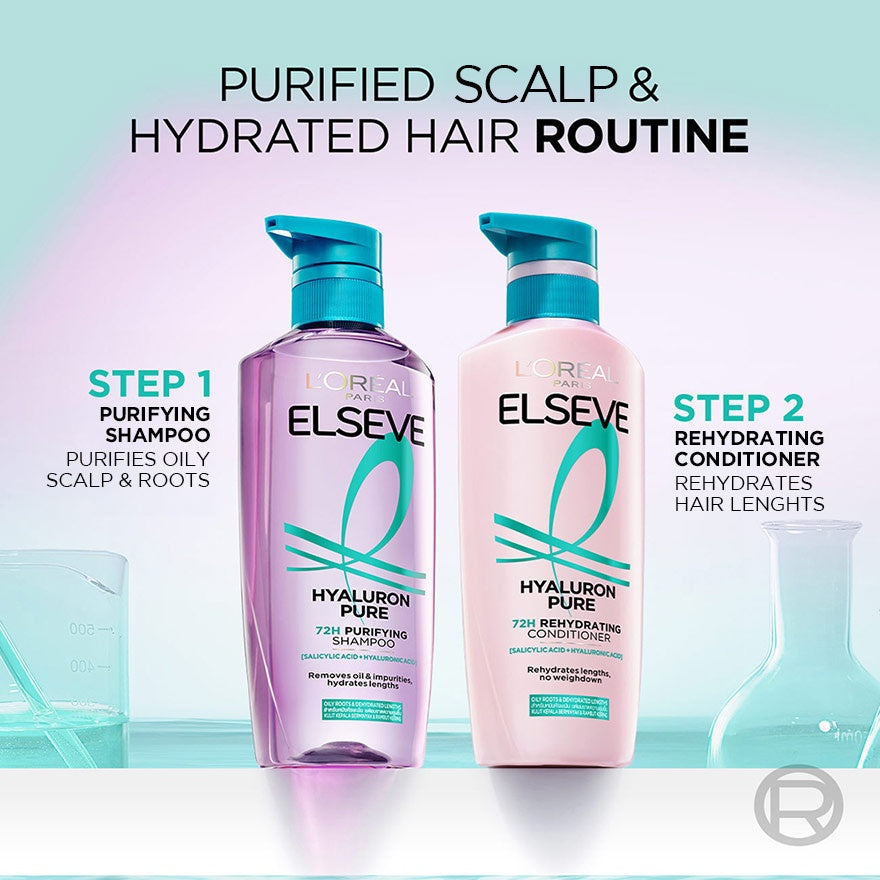 Loreal Paris Elseve Hyaluron Pure 72hr Purifying Shampoo 620ml