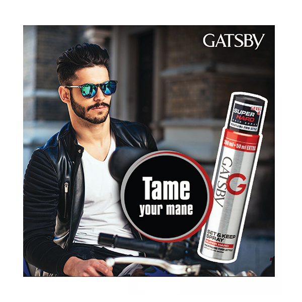 GATSBY Hair Spray Level 4 Set and Keep Spray Super Hard 250ml