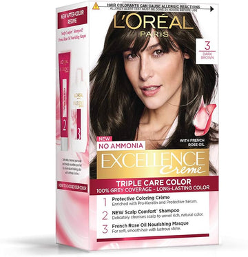 L’Oreal Excellence Creme 3 Dark Brown Permanent Hair Dye