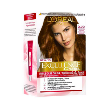 L’Oreal Paris Excellence Creme Permanent Hair Color Chocolate Brown 5.35