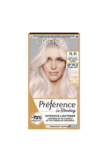 Loreal Preference 11.11 Ultra Light Cool Crystal Blonde Hair Dye