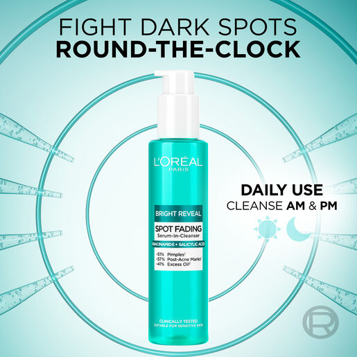 L'Oréal Paris Bright Reveal Spot Fading Serum-In-Cleanser with Niacinamide and Salicylic Acid 150ml