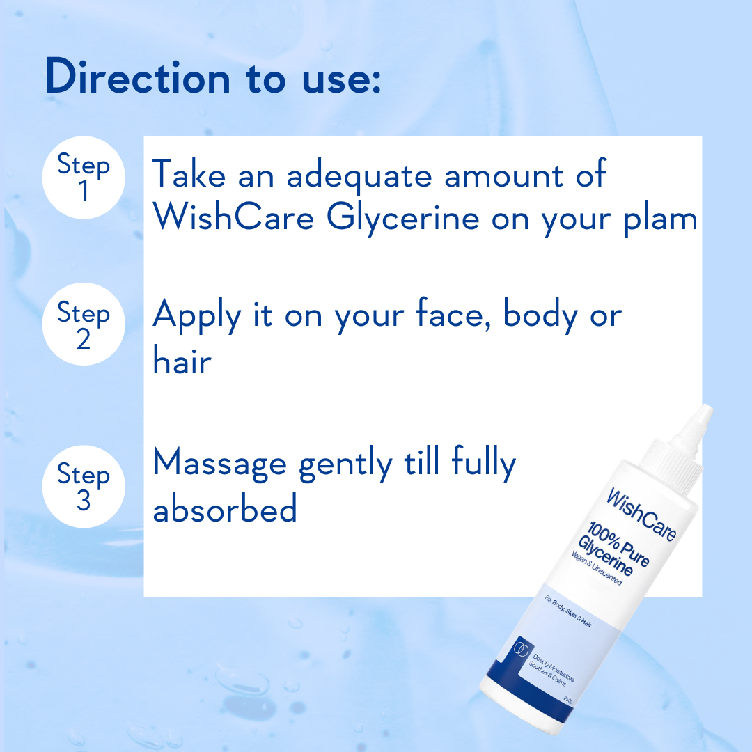 WishCare Pure & Unscented Vegetable Glycerine - 250 gms