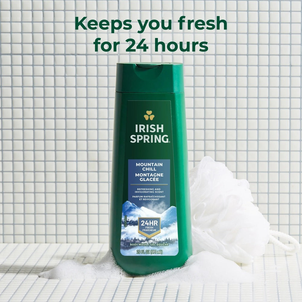 Irish Spring Mountain Chill Body Wash for Men 591ml