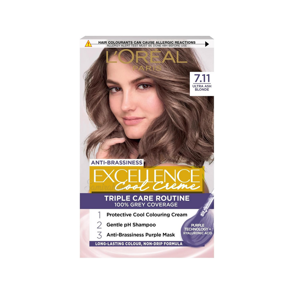 L'oreal Paris Excellence Cool Creme 7.11 Ultra Ash Blonde
