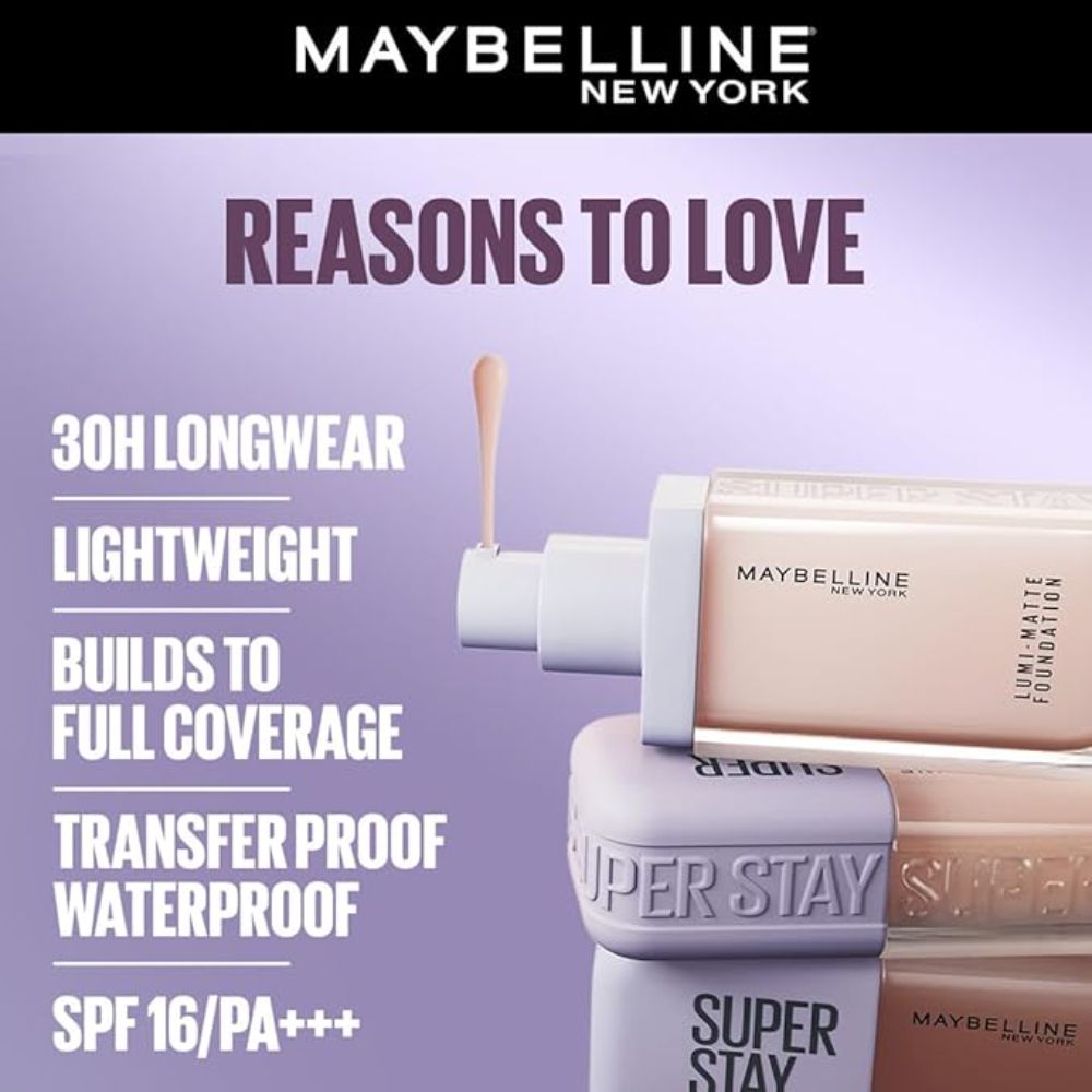Maybelline New York Super Stay Lumi-Matte Foundation Makeup Shade - 230