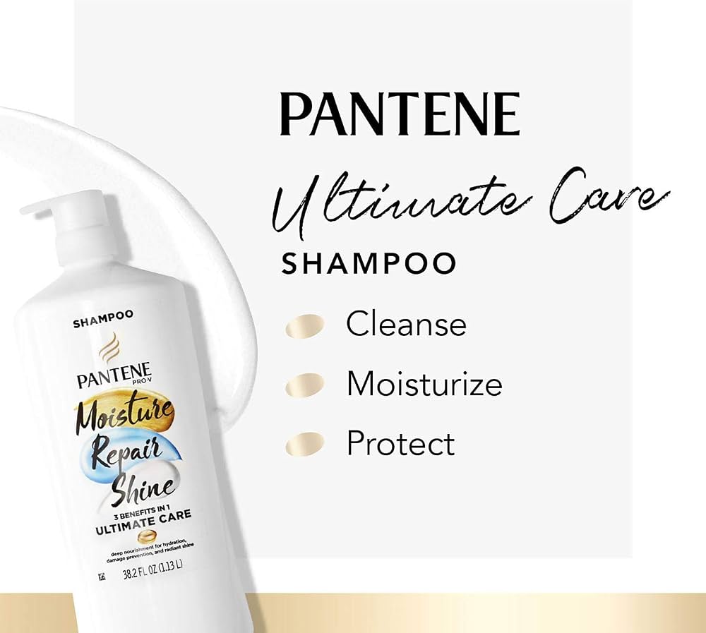 Pantene Ultimate Care Moisture Repair Shine Shampoo 1.13L