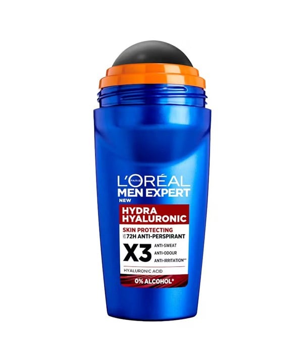 L'Oréal Paris Men Expert Hydra Hyaluronic 72h Anti-Perspirant Deodorant Roll-On 50ml (UK)
