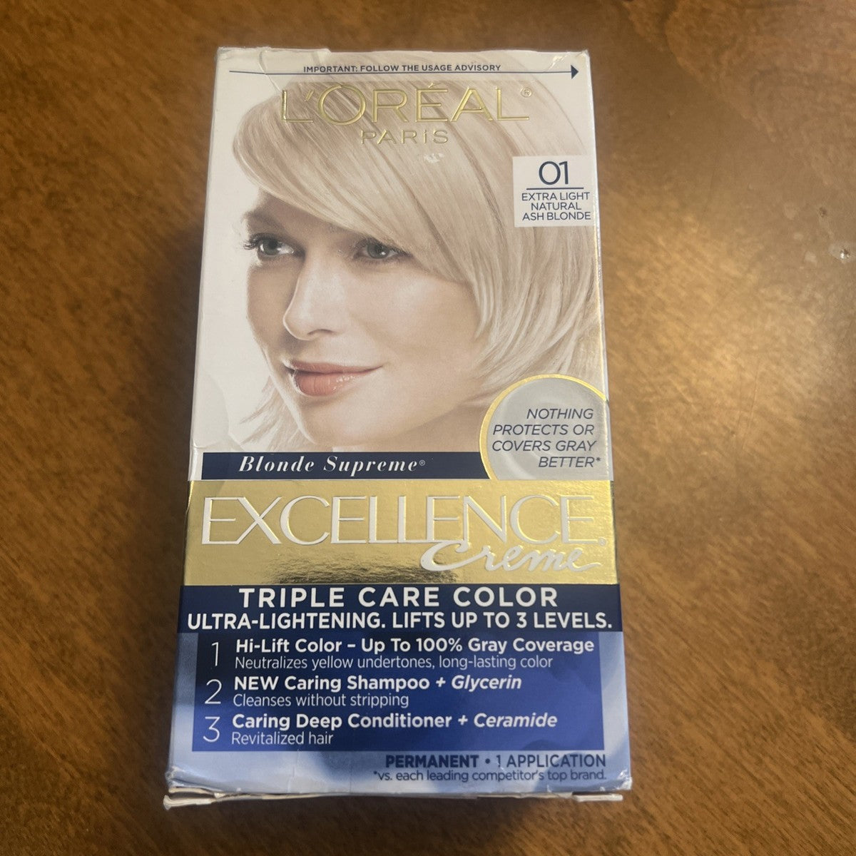 L'Oréal Paris Excellence Créme Permanent Hair Color, 01 Extra Light Ash Blonde