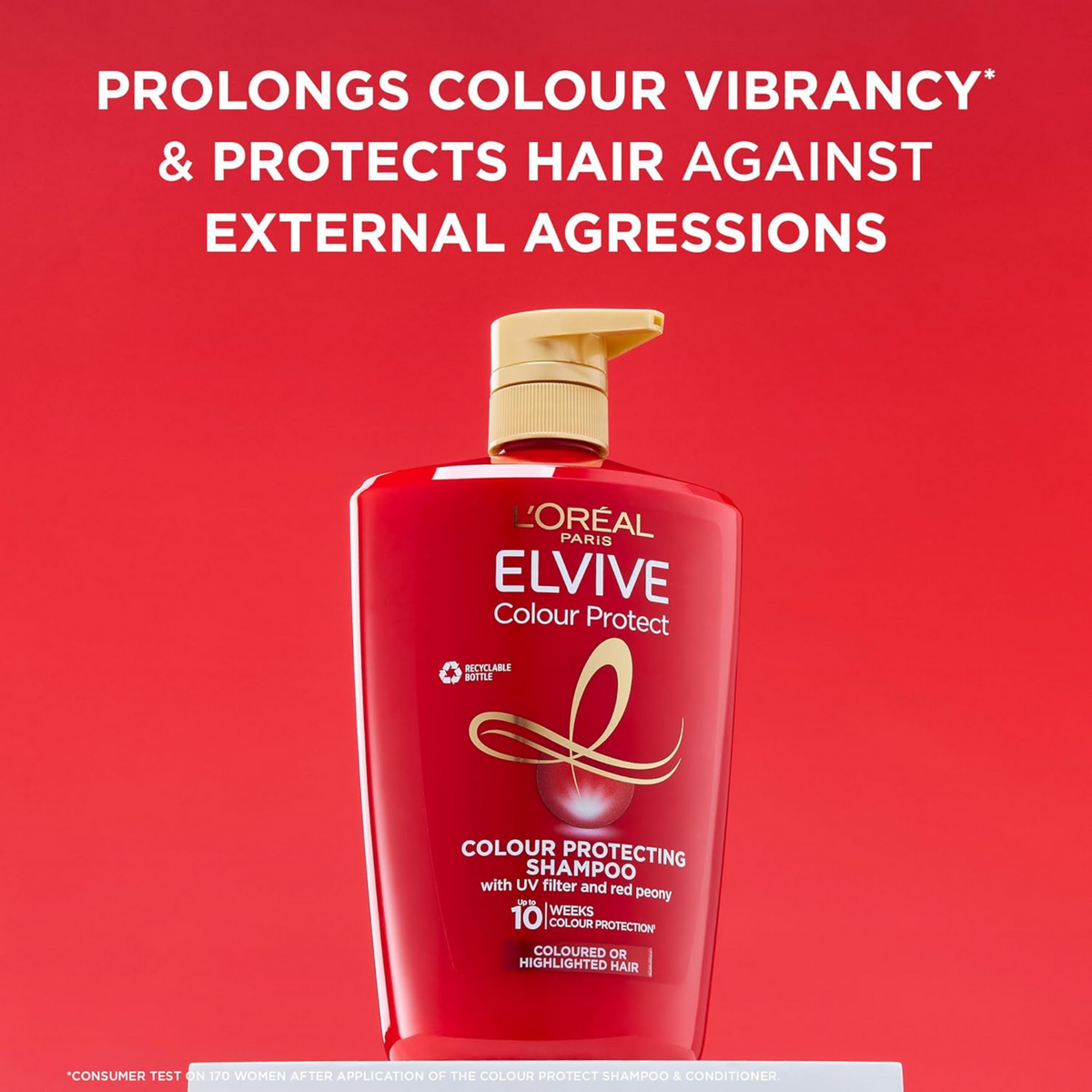 L'Oréal Paris Elvive Colour Protect Shampoo, for Coloured Hair, 1L